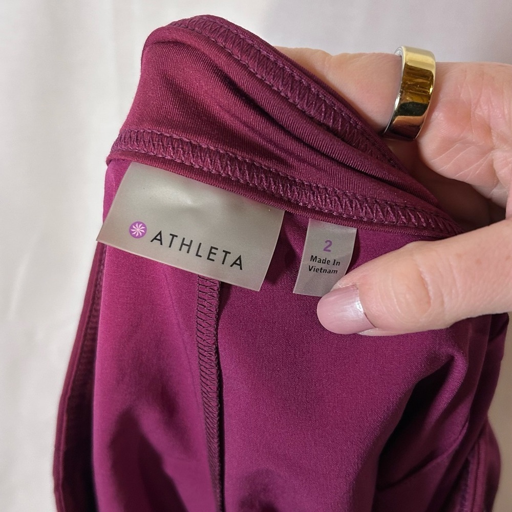 Athleta Magenta Athletic Skirt with Pocket - Picture 4 of 6
